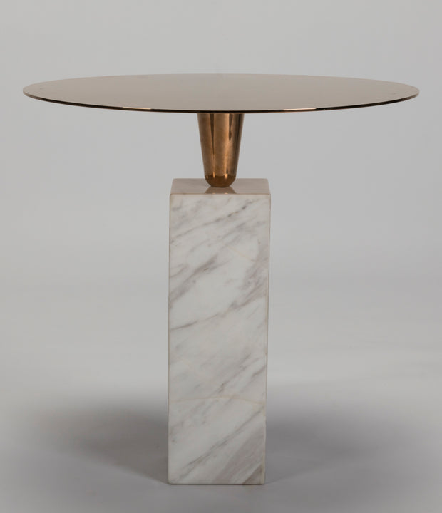 Knightsbridge Marble and Copper Drinks Table