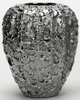 SILVER TEXTURED VASE