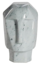 WHITE MARBLE OSCAR HEAD