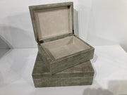 Shagreen Hinged Keepsake Box