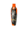 Vase with a horse design on an orange background
