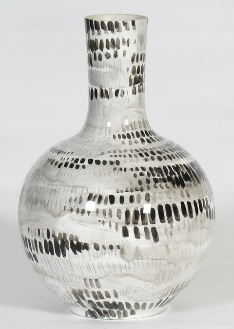 Binary Long Neck Vase