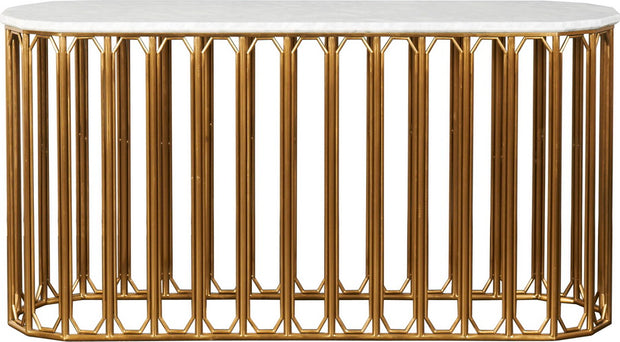 Marble Console Caged Base