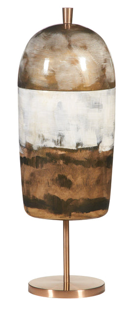 Earthen Strata Capped Jar on Stand – Guild Design Gallery