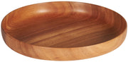 Wooden Plate Rounded Raised Edge