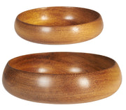 Wooden Bowl with Rounded Edge