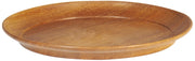 Wooden Plate with Raised Edge