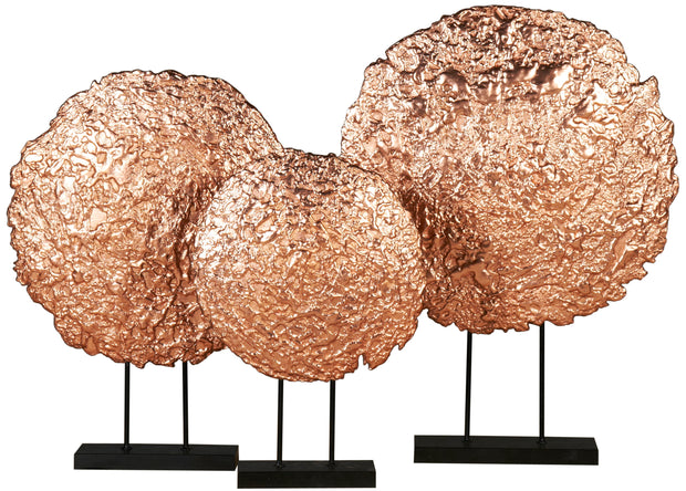 Coral Disc Sculpture on Stand