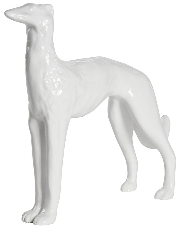 White Dog Sculpture