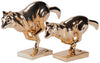 Leaping Wolf Sculpture