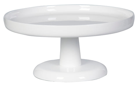 Pedestal Round Platter raised edge