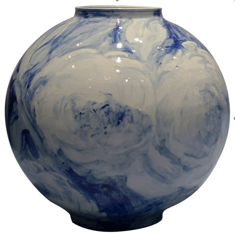 Cerulean Peony Vase