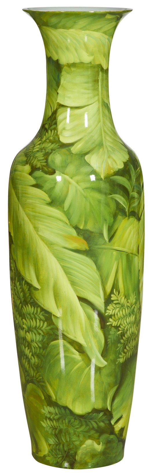 Jungle Leaf Trumpet Vase