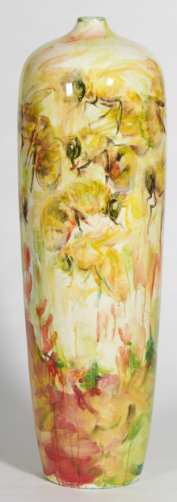Bees Small Neck Vase