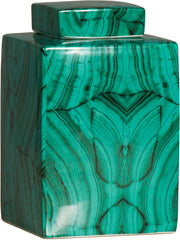 Malachite Jar with Lid