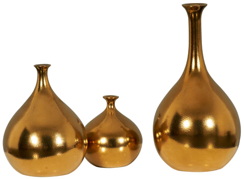Gold Droplet Vase