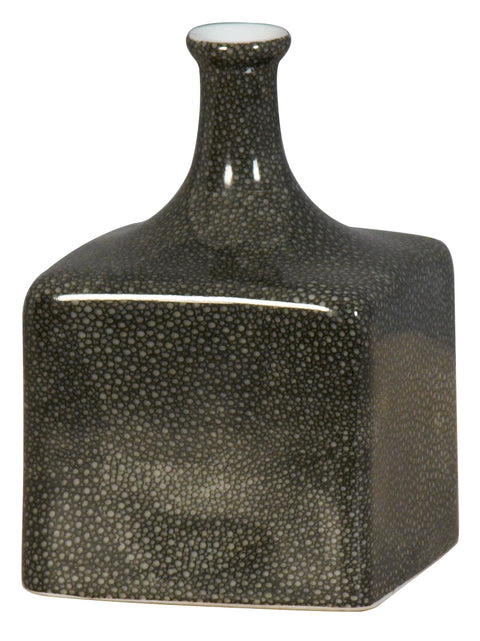Shagreen square bottle Vase (S)