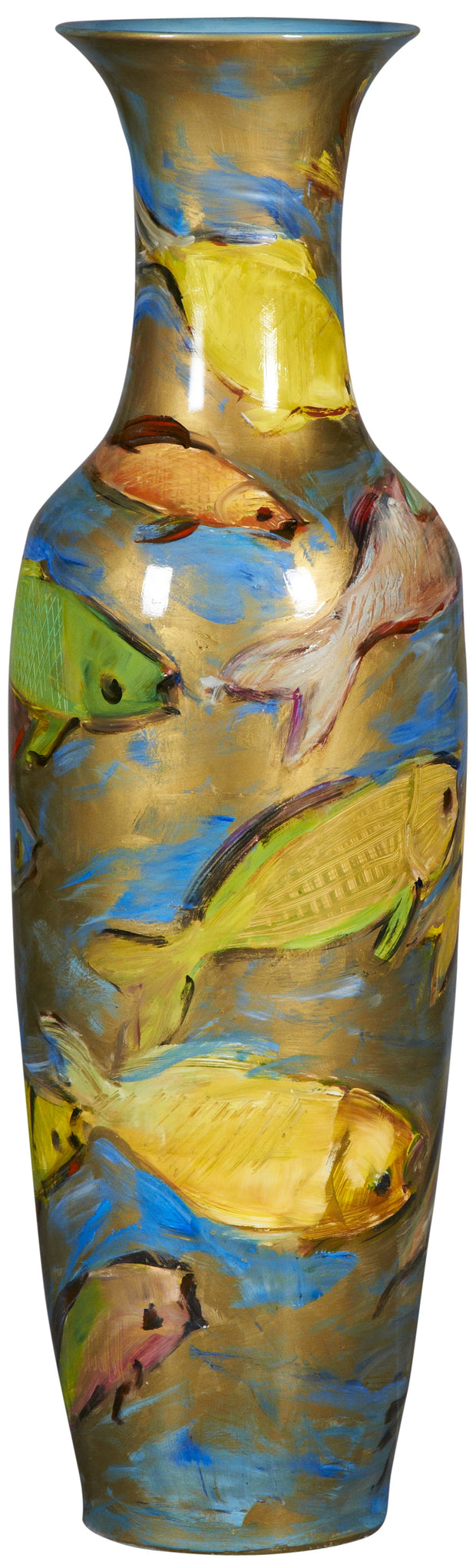 Quora Gold Tall Vase