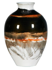 Stripe Orange Vase