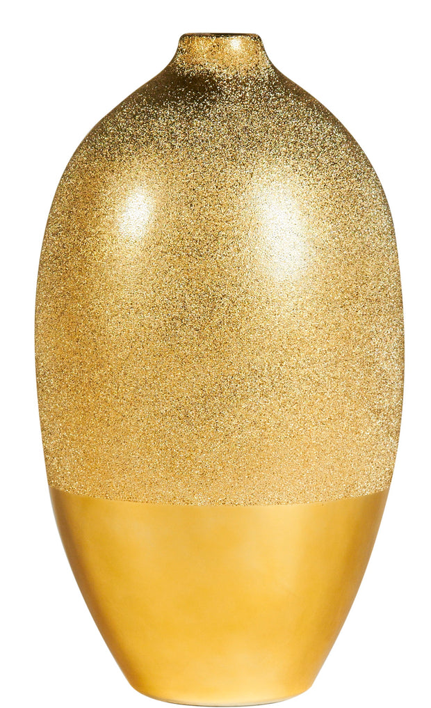 Gold Oval Vase