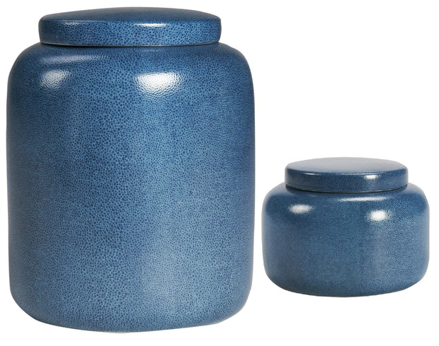 Blue Shagreen Jar