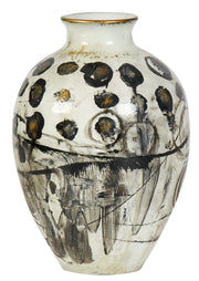 Silver Spotted Vase