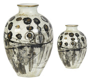 Silver Spotted Vase