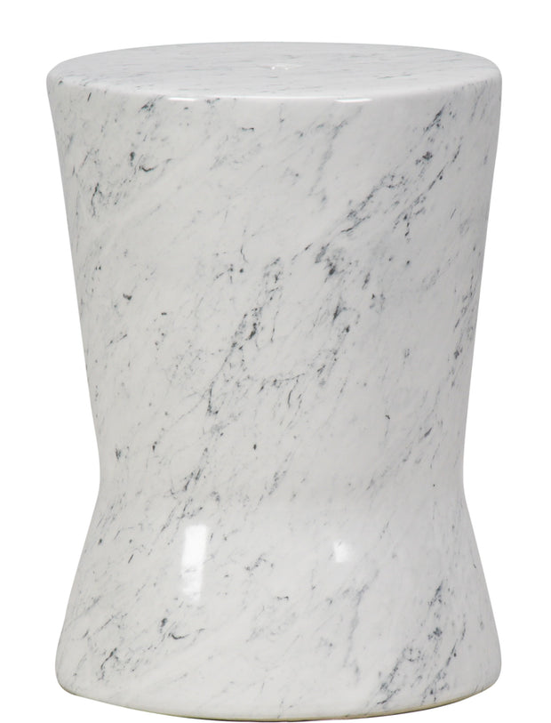 Marble White Stool