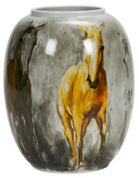 Golden Horses Vase