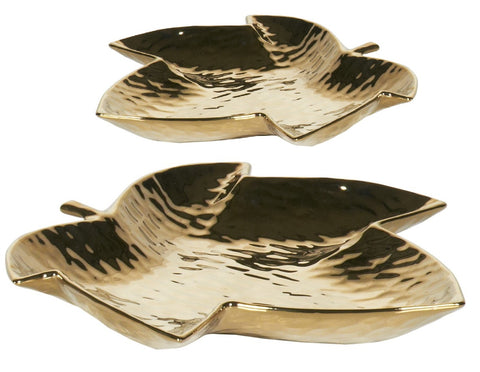 Golden Sycamore Leaf Plate
