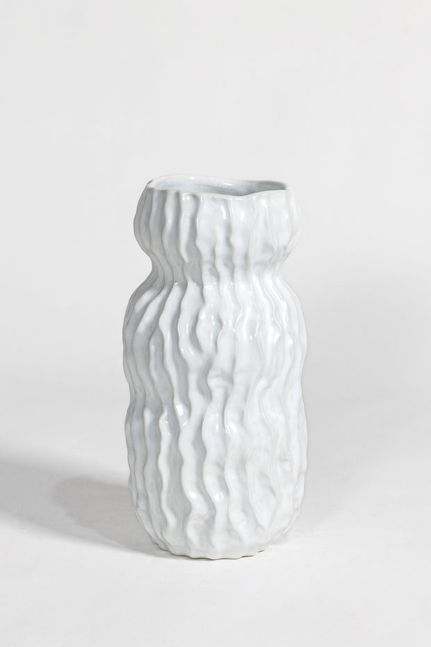 Organic white Accent Vase