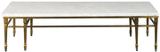 Malvern Coffee Table and Console with Brushed Gold Legs