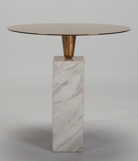 Knightsbridge Marble and Copper Drinks Table