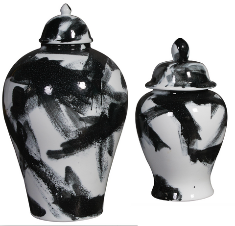 Streaked Ginger Jar
