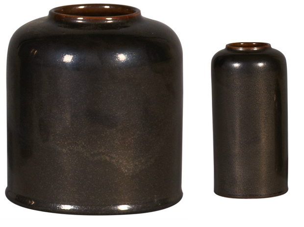 Antique Brown Slim Vase