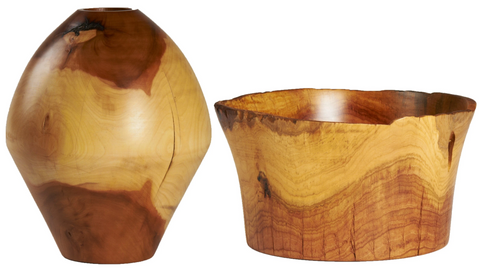 Wooden Natural Grain Vase